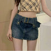 Y2K Pockets Denim Skirt