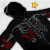 Y2K Rhinestones Butterfly Skeleton Hoodie