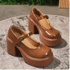 Y2K Round Toe Chunky Heels