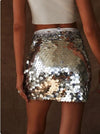 Y2K Sequin Mini Skirt