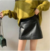 Y2K Sheepskin Leather Skirt