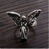 Y2K Silver Angel Ring