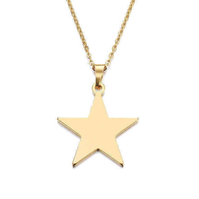 Y2K Silver Star Necklace