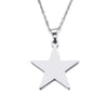 Y2K Silver Star Necklace