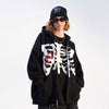 Y2K Skeleton Zipped Hoodie