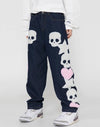 Y2K Skull Cargo Jeans