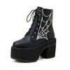 Y2K Spider Platform Boots