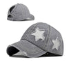 Y2K Cyber Hats Grey Y2K Star Crafted Denim Hats