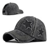 Y2K Cyber Hats Black Y2K Star Crafted Denim Hats