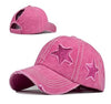 Y2K Cyber Hats Pink Y2K Star Crafted Denim Hats