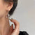 Y2K Cyber earrings Silver Y2K Star Drop Earrings