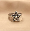 Y2K Star Pattern Ring