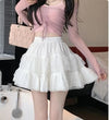 Y2K Cyber Skirt White / S Y2k Sweet Mini Skirt