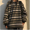 Y2K Cyber sweater B / S Y2K Vintage Striped Sweater