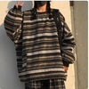 Y2K Cyber sweater Y2K Vintage Striped Sweater