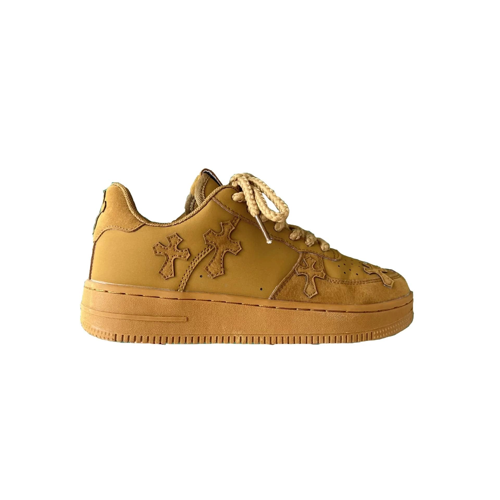 Y2K Wheat Cross Sneakers