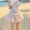 Y2K White Lace Skirt