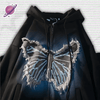 Y2K Zip Up Butterfly Hoodie