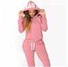 Y2K Cyber Outfit Sets Pink / S Y2K Zip Up Tracksuit