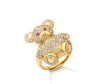 Y2K Zircon Bear Ring