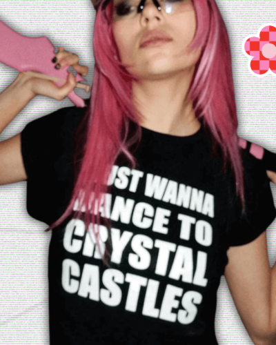 Gothic Vintage Y2K Crop Tee