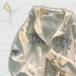 Vintage Zip-Up Y2K Hoodie