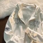 Vintage Zip-Up Y2K Hoodie
