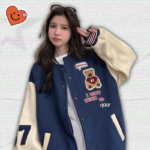 Y2K Navy Blue Varsity Jacket Y2K Navy Blue Varsity Jacket