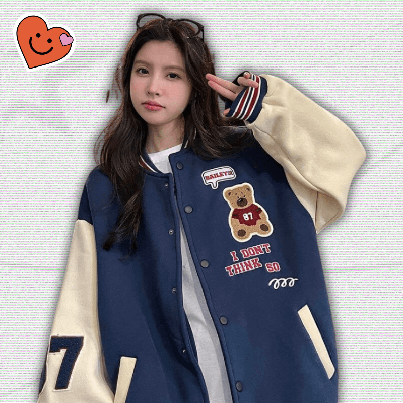 Y2K Navy Blue Varsity Jacket Y2K Navy Blue Varsity Jacket