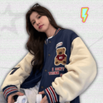 Y2K Navy Blue Varsity Jacket Y2K Navy Blue Varsity Jacket