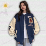 Y2K Navy Blue Varsity Jacket Y2K Navy Blue Varsity Jacket