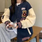 Y2K Navy Blue Varsity Jacket Y2K Navy Blue Varsity Jacket
