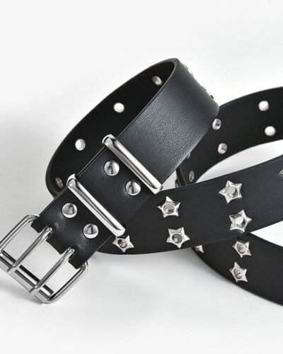 Y2K Silver Star Belt
