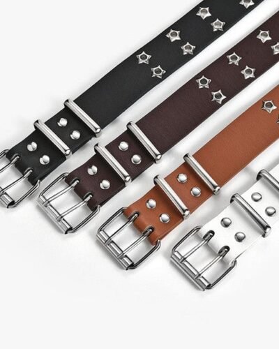 Y2K Silver Star Belt