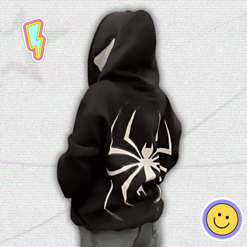 y2k spider hoodie